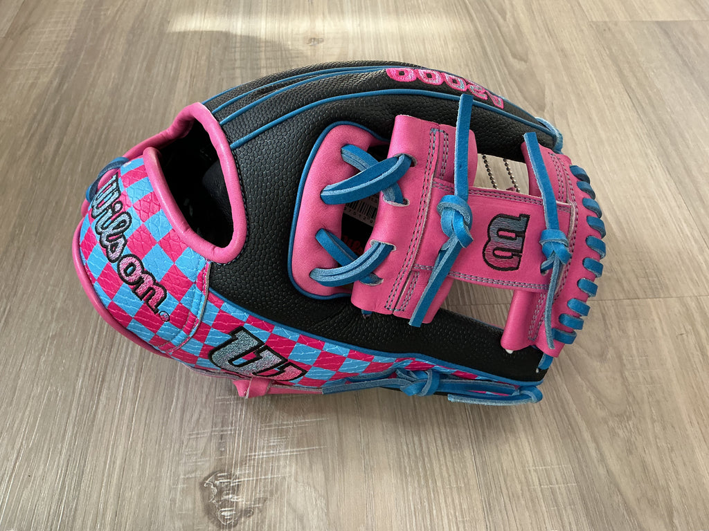 11.5 Wilson Pink And Blue Pottstown University A2000 Glove
