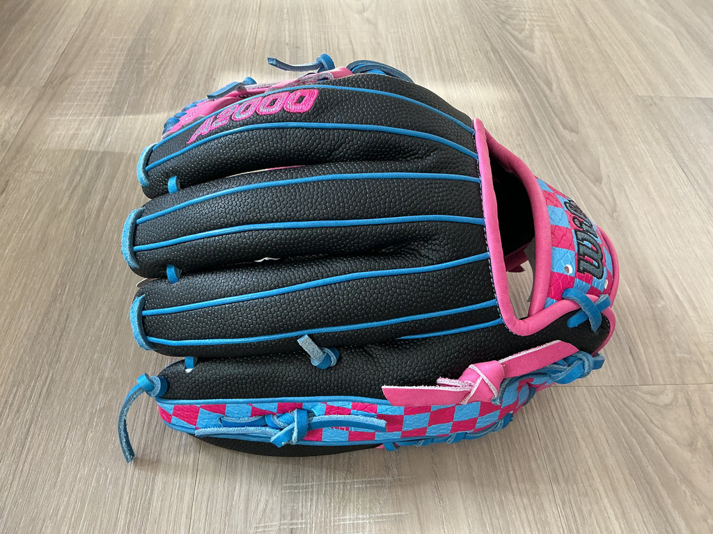 11.5 Wilson Pink And Blue Pottstown University A2000 Glove