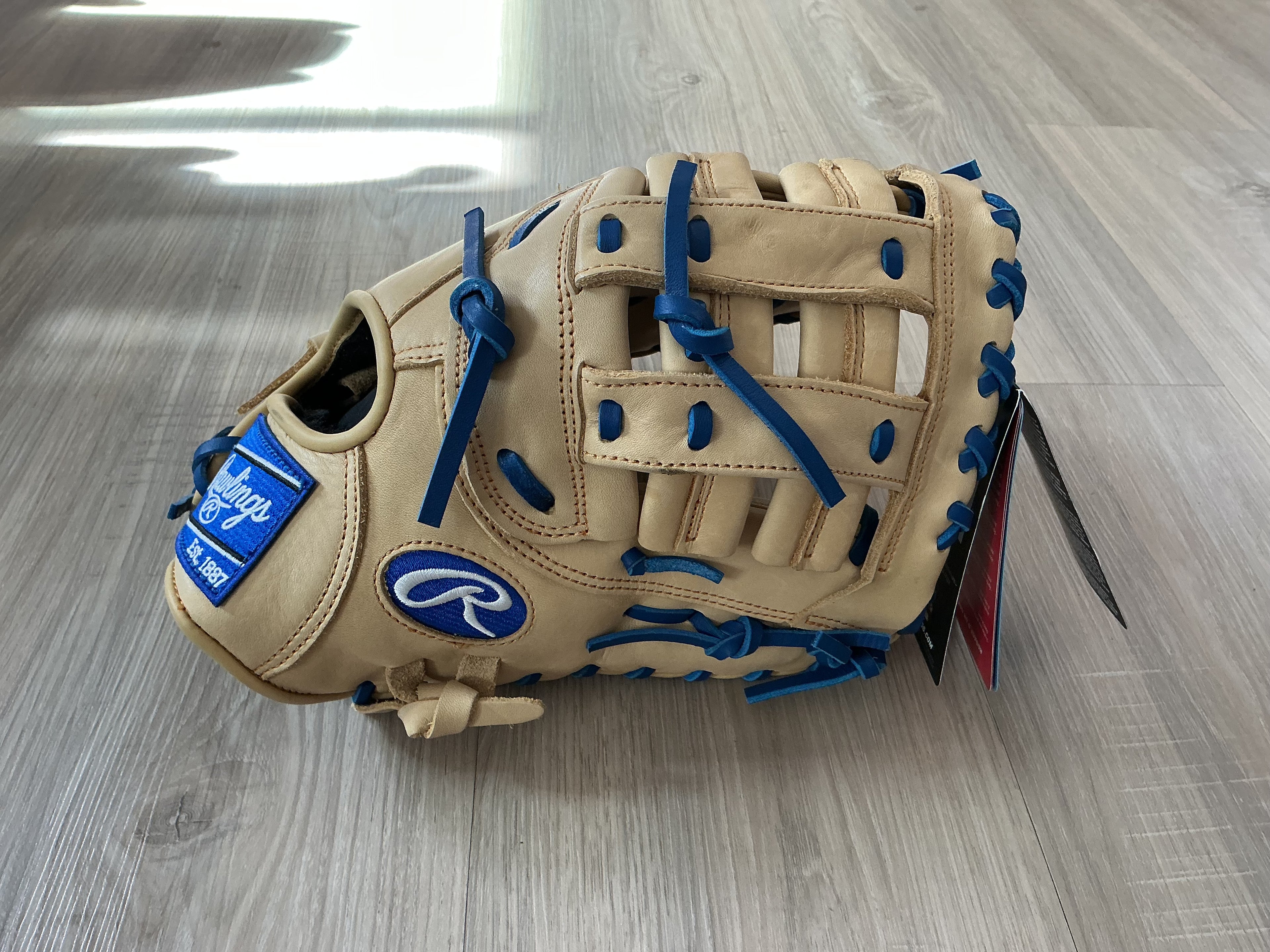 12” Rawlings Tan And Blue GG Elite First Base Glove