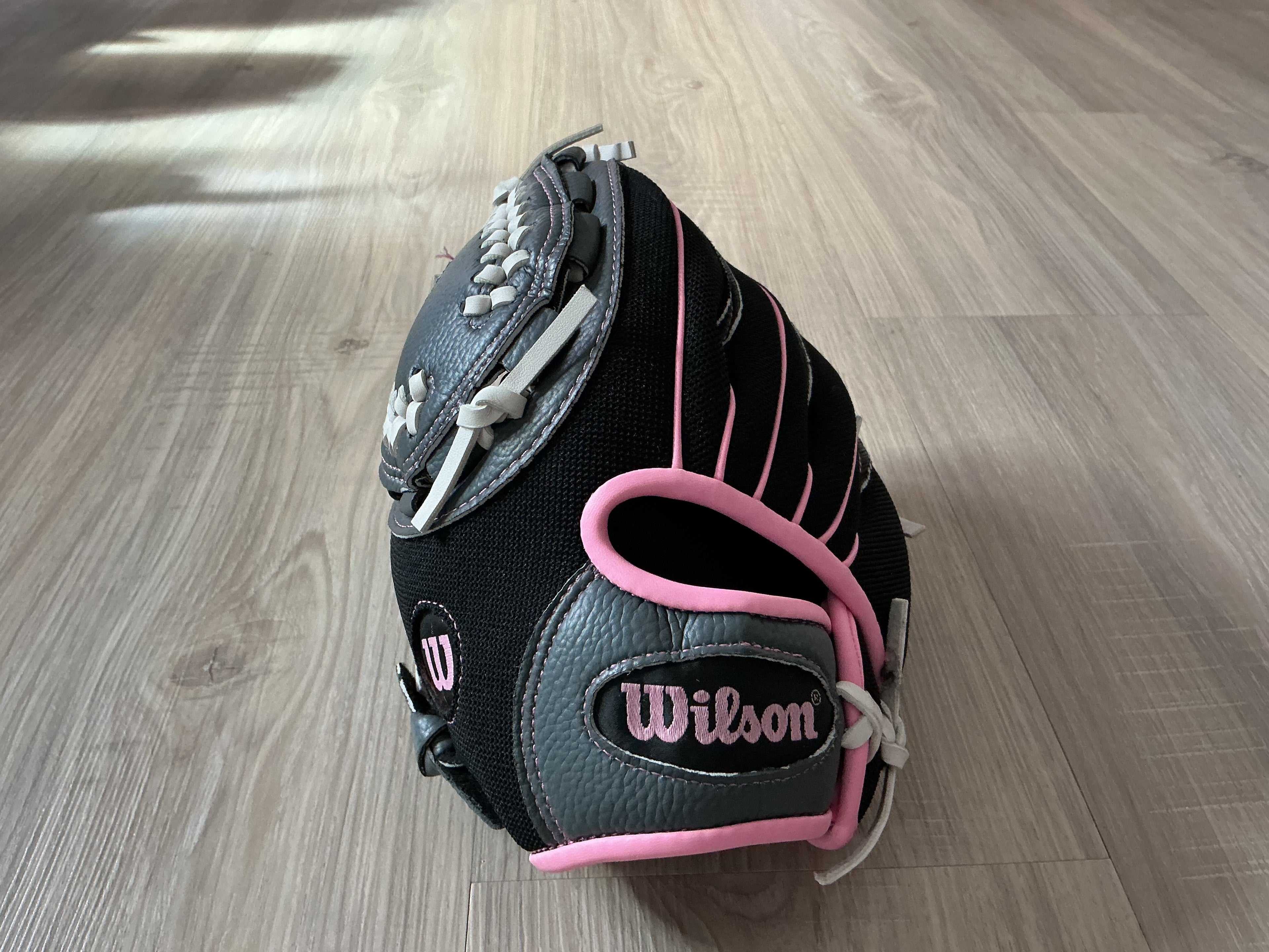 10.5 Wilson Black, Pink, Gray Glove