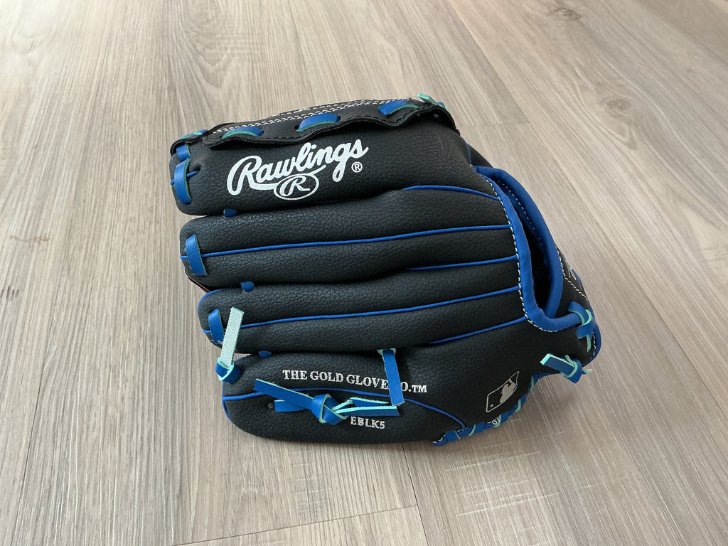 10” Rawlings Black And Blue Player Series Glove