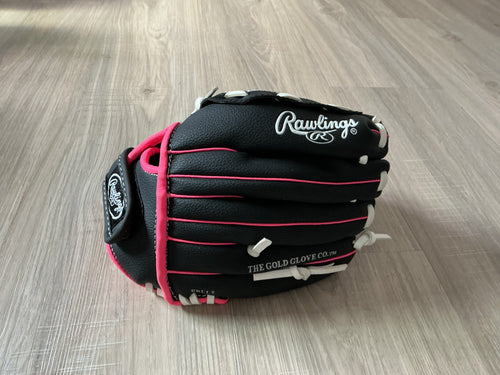 10.5 Black, White, Pink Player Series Glove
