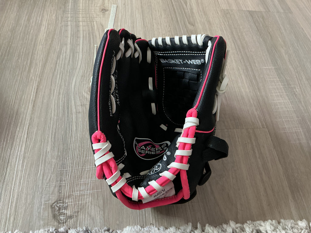 10.5 Black, White, Pink Player Series Glove