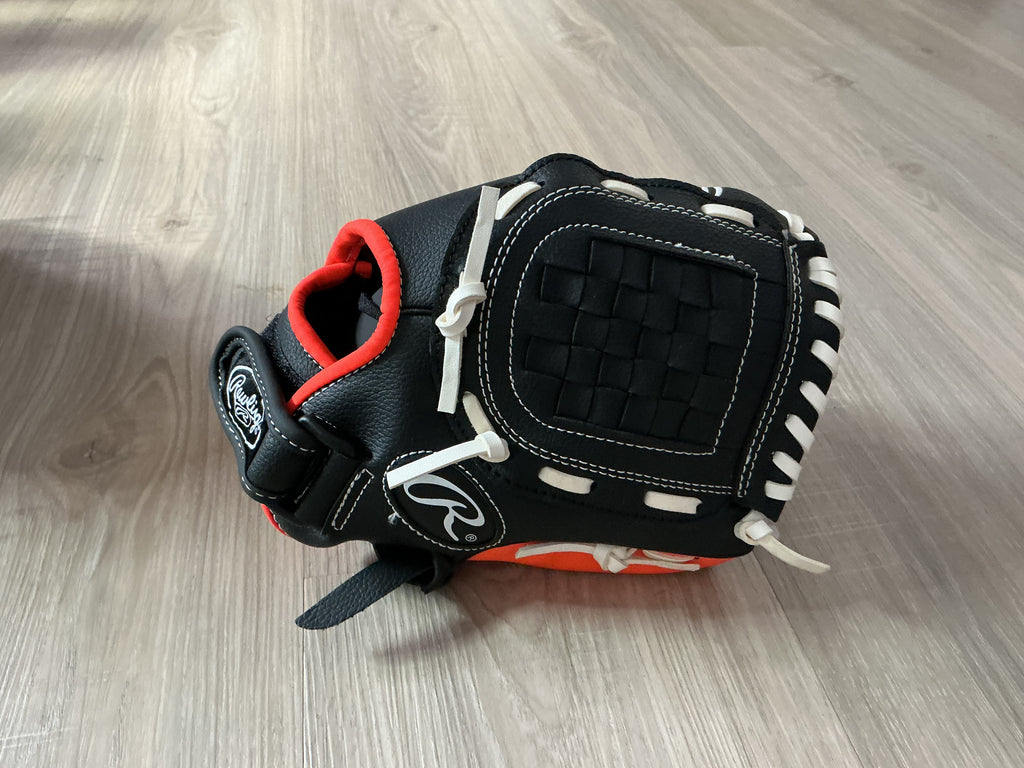10.5 Rawlings Black, White, Orange Player Series Glove