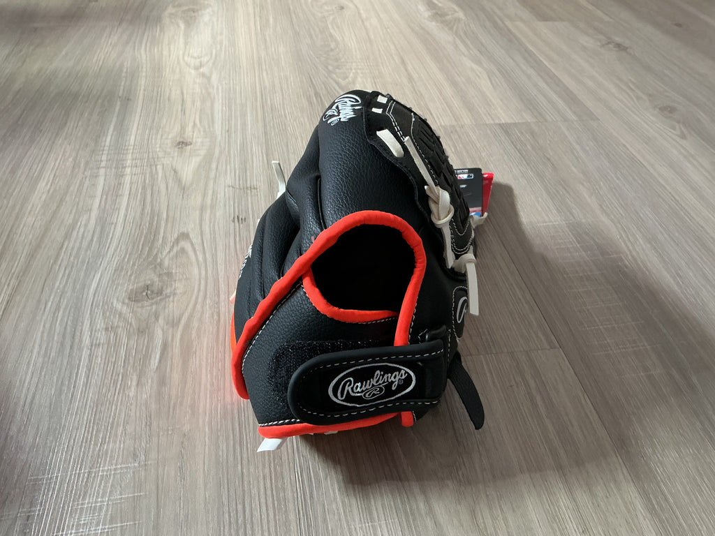 10.5 Rawlings Black, White, Orange Player Series Glove