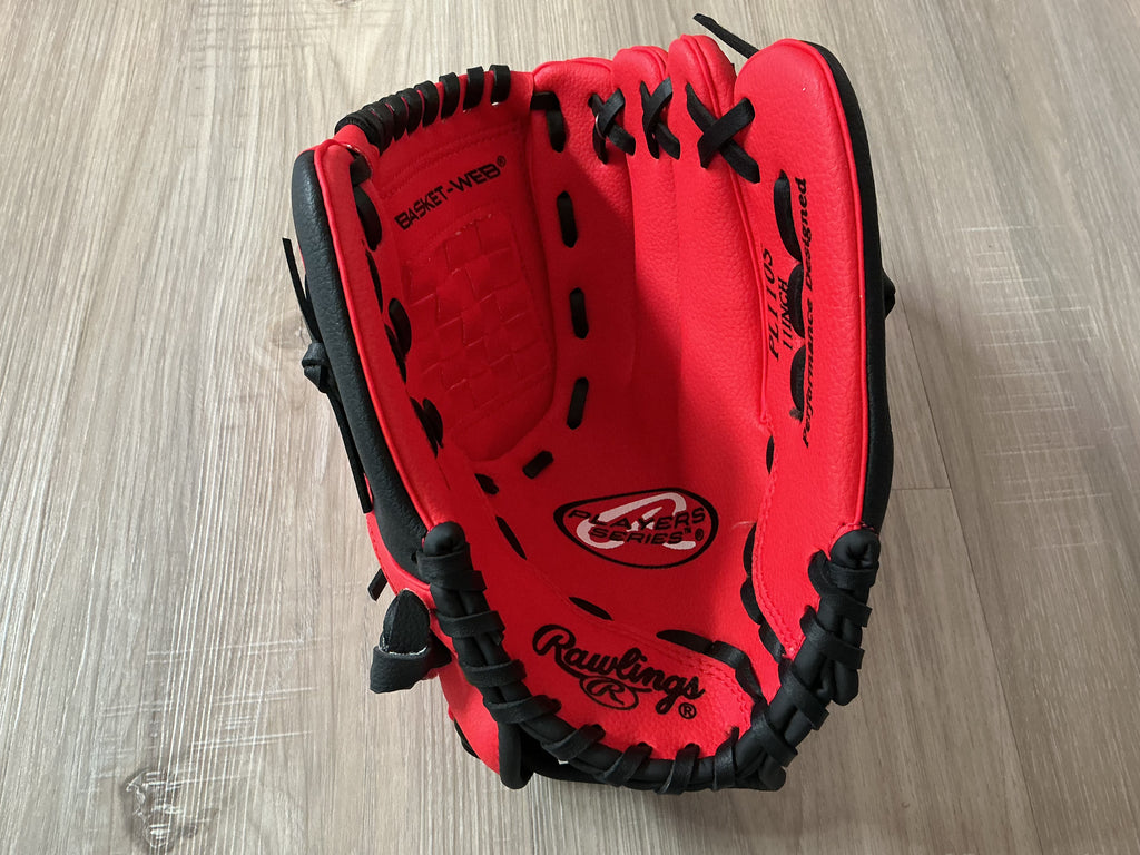 11” Rawlings Red, And Black Player Series Glove